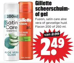 Dirk Gillette scheerschuim- of gel aanbieding