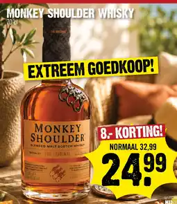 Super Dirck 3 Monkey Shoulder Whisky aanbieding