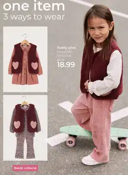 Prenatal Teddy gilet aanbieding