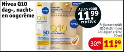 Kruidvat Nivea Q10 dag, nacht en oogcrème aanbieding