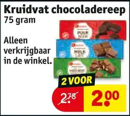 Kruidvat Kruidvat chocoladereep aanbieding