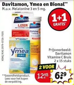 Kruidvat Davitamon, Ymea en Bional aanbieding