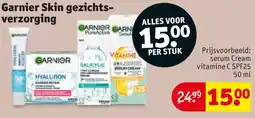 Kruidvat Garnier Skin gezichtsverzorging aanbieding