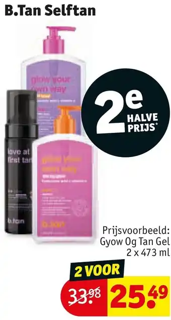 Kruidvat B.Tan Selftan aanbieding