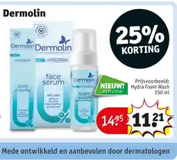 Kruidvat Dermolin Hydra Foam Wash aanbieding