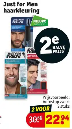 Kruidvat Just for Men haarkleuring aanbieding