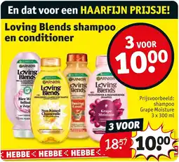 Kruidvat Loving Blends shampoo en conditioner aanbieding