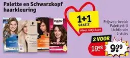 Kruidvat Palette en Schwarzkopf haarkleuring aanbieding
