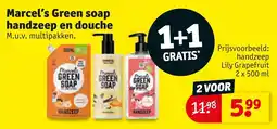 Kruidvat Marcel's Green soap handzeep en douche aanbieding
