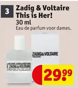 Kruidvat Zadig & Voltaire This is Her! aanbieding
