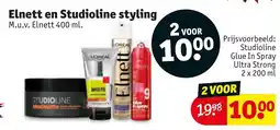 Kruidvat Elnett en Studioline styling aanbieding