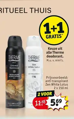 Kruidvat Therme deodorant aanbieding