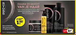 Kruidvat Syoss haarverzorging en styling assortiment aanbieding