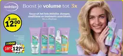 Kruidvat Andrélon shampoo, conditioner en treatments aanbieding