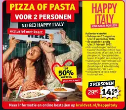 Kruidvat Pizza of Pasta aanbieding