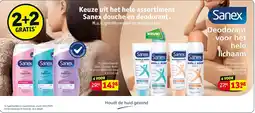 Kruidvat Sanex douche en deodorant aanbieding