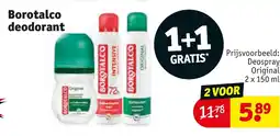 Kruidvat Borotalco deodorant aanbieding