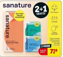 Kruidvat sanature Maternity Pads aanbieding