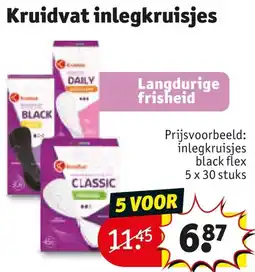 Kruidvat Kruidvat inlegkruisjes aanbieding