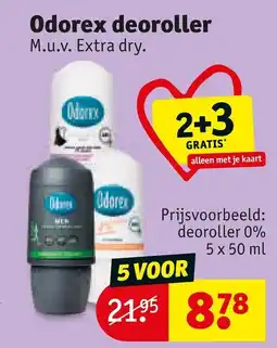 Kruidvat Odorex deoroller aanbieding