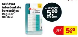 Kruidvat Kruidvat interdentale borsteltjes Regular aanbieding