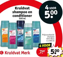 Kruidvat Kruidvat shampoo en conditioner aanbieding