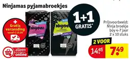 Kruidvat Ninjamas pyjamabroekjes aanbieding