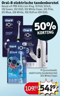 Kruidvat Oral-B elektrische tandenborstel aanbieding