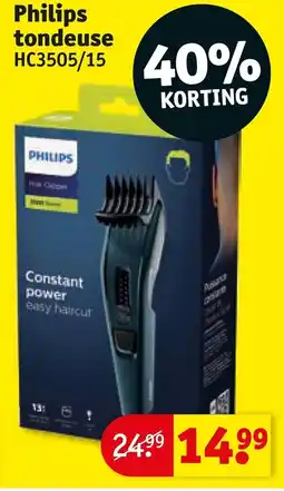 Kruidvat Philips tondeuse HC3505/15 aanbieding