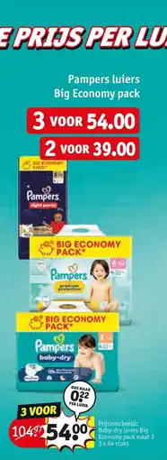 Kruidvat Pampers luiers aanbieding