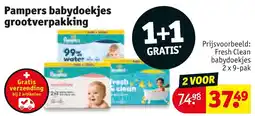 Kruidvat Pampers babydoekjes grootverpakking aanbieding