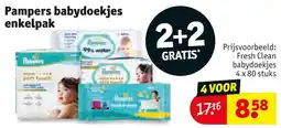 Kruidvat Pampers babydoekjes enkelpak aanbieding