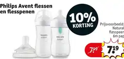 Kruidvat Philips Avent flessen en flesspenen aanbieding