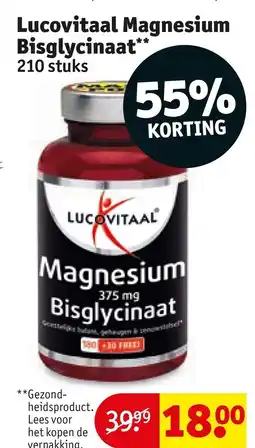 Kruidvat Lucovitaal Magnesium Bisglycinaat aanbieding