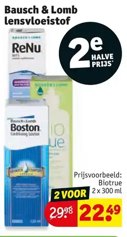 Kruidvat Bausch & Lomb lensvloeistof aanbieding