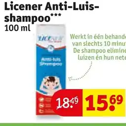 Kruidvat Licener Anti-Luis-shampoo aanbieding
