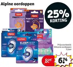 Kruidvat Alpine oordoppen aanbieding