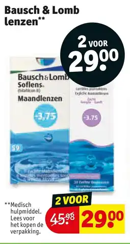 Kruidvat Bausch & Lomb lenzen aanbieding