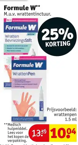Kruidvat Formule W aanbieding