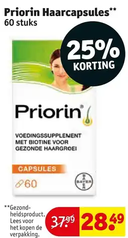 Kruidvat Priorin Haarcapsules aanbieding