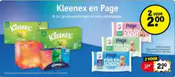 Kruidvat Kleenex en Page aanbieding