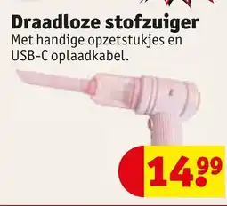 Kruidvat Draadloze stofzuiger aanbieding