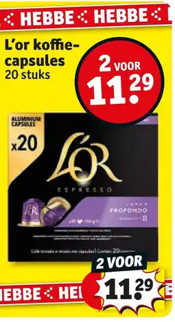 Kruidvat L'or koffiecapsules aanbieding