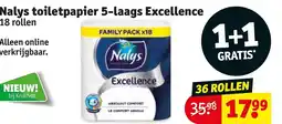 Kruidvat Nalys toiletpapier 5-laags Excellence aanbieding