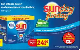 Kruidvat Sun Intense Power vaatwascapsules voordeelbox aanbieding