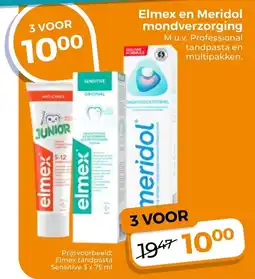 Trekpleister Elmex en Meridol Mondverzorging aanbieding