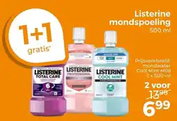 Trekpleister Listerine Mondspoeling aanbieding
