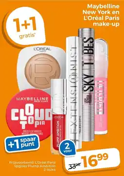 Trekpleister Maybelline New York en L'Oréal Paris Make-Up aanbieding
