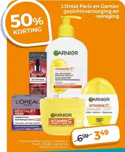 Trekpleister L'Oréal Paris en Garnier Gezichtsverzorging en Reiniging aanbieding