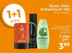 Trekpleister Syoss, Gliss, Schauma en Taft aanbieding